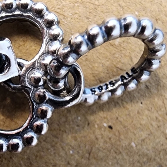 Pandora Rainforest Green Beaded Heart Dangle Charm - Picture 6 of 7